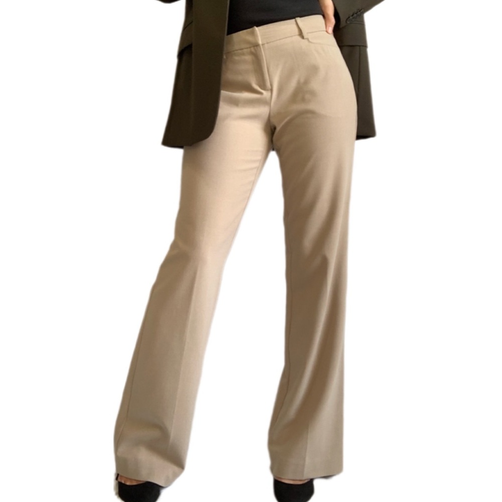 New York & Company khaki, wide leg dress pants - Picture 1 of 6